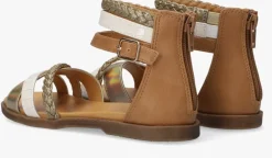 cognac bullboxer platte sandalen alm013f1s