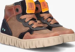 cognac bunniesjr hoge sneakers bink bont