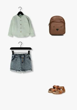 cognac bunniesjr platte sandalen bonny beach