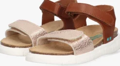 cognac bunniesjr platte sandalen bregje beach