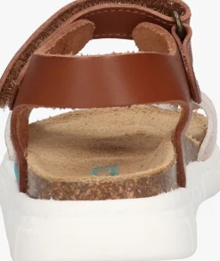 cognac bunniesjr platte sandalen bregje beach