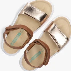 cognac bunniesjr platte sandalen bregje beach