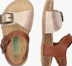 cognac bunniesjr platte sandalen babette beach