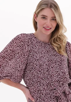 cognac catwalk junkie mini jurk dr dawn flowers