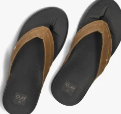 cognac clay slippers clay003
