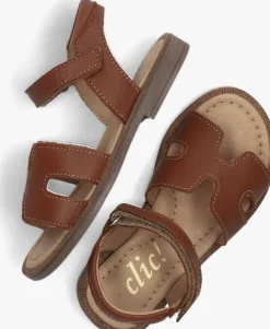 cognac clic! sandalen 21006