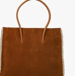 cognac coccinelle handtas myrtha eco shea