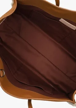 cognac coccinelle handtas myrtha eco shea