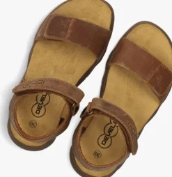 cognac develab platte sandalen 48497