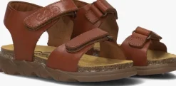 cognac develab platte sandalen 49009