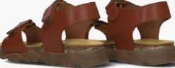 cognac develab platte sandalen 49009