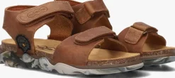 cognac develab platte sandalen 48493
