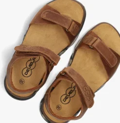 cognac develab platte sandalen 48493