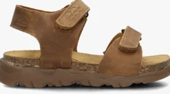 cognac develab platte sandalen 48399