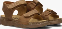 cognac develab platte sandalen 48399