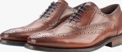 cognac floris van bommel nette schoenen sfm-30248