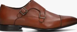 cognac floris van bommel nette schoenen sfm-30015