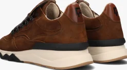 cognac floris van bommel lage sneakers sfm-10135 de zager