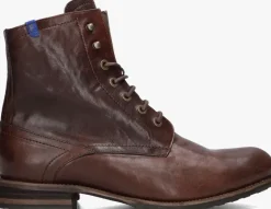 cognac floris van bommel veterboots sfm-80011