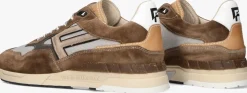 cognac floris van bommel lage sneakers sfm-10153 de runner