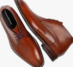 cognac floris van bommel nette schoenen sfm-50160