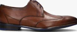cognac floris van bommel nette schoenen sfm-30173