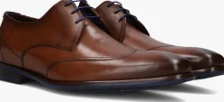 cognac floris van bommel nette schoenen sfm-30173