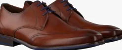 cognac floris van bommel nette schoenen sfm-30173