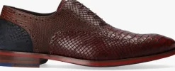 cognac floris van bommel nette schoenen sfm-30238 de stapper