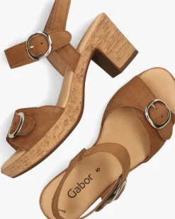 cognac gabor sandalen 764.1