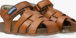 cognac kipling platte sandalen fidel