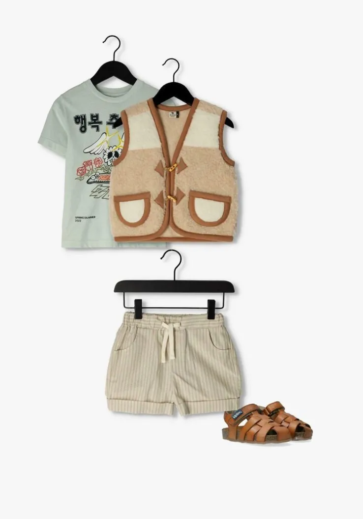 cognac kipling platte sandalen fidel