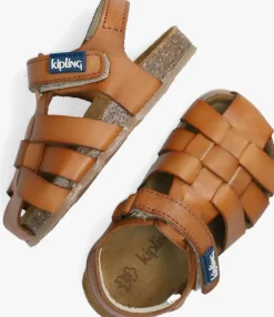 cognac kipling platte sandalen fidel