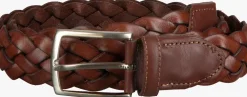 cognac mazzeltov riem treccia pelle
