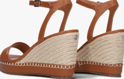 cognac mexx sandalen met hak ricky palace
