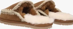 cognac mou pantoffels slipper full eskimo stitch