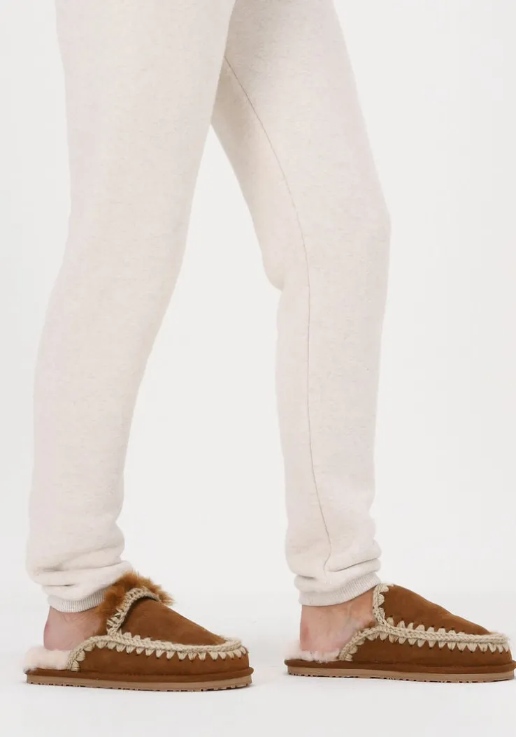 cognac mou pantoffels slipper full eskimo stitch