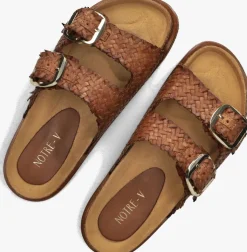 cognac notre-v slippers as-14231