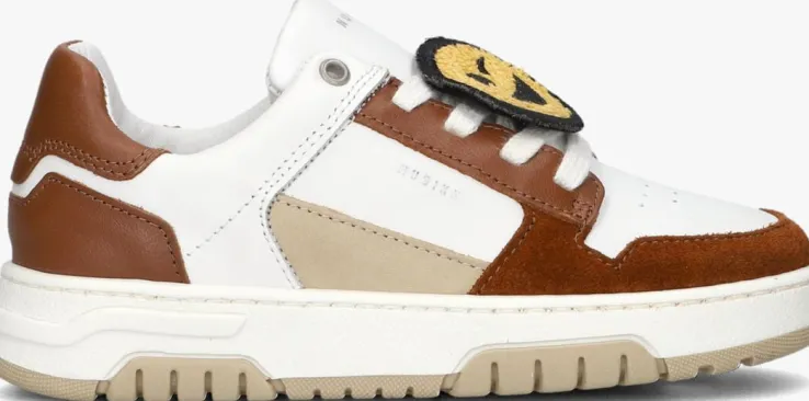 cognac nubikk lage sneakers basket court jr