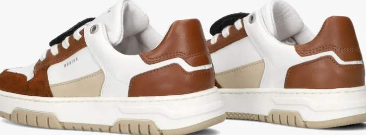 cognac nubikk lage sneakers basket court jr