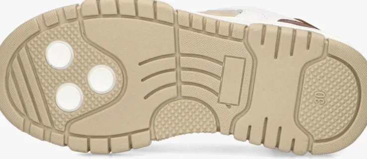 cognac nubikk lage sneakers basket court jr