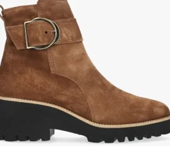 cognac paul green enkellaarsjes 9763