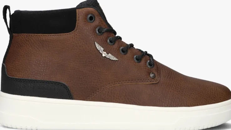cognac pme legend hoge sneakers lexing-t