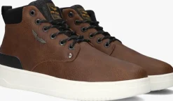 cognac pme legend hoge sneakers lexing-t