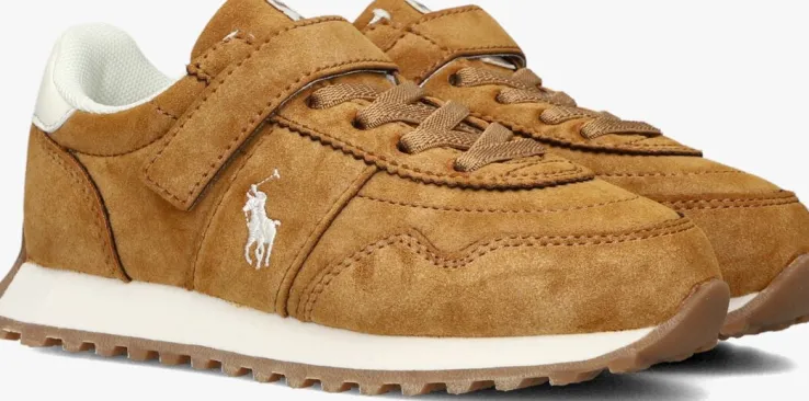 cognac polo ralph lauren lage sneakers train 89 pp ps