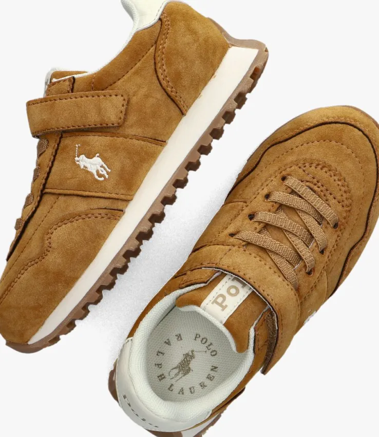 cognac polo ralph lauren lage sneakers train 89 pp ps