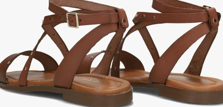 cognac red-rag sandalen 79658