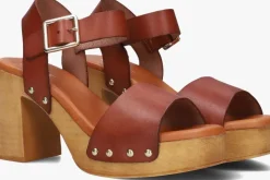 cognac red-rag sandalen 79568