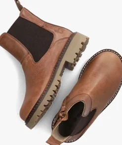 cognac shoesme chelsea boots ti23w119