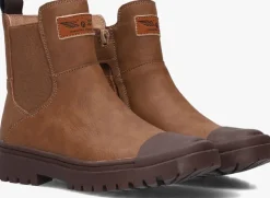 cognac shoesme chelsea boots sw24w014